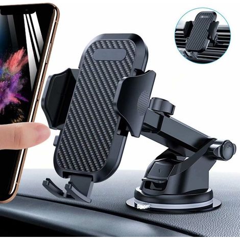 3-in-1-autotelefonhalterung, Handyhalterung Mit Lüftungsschlitz Und Saugnapf, Universelle Autotelefonhalterung, Smartphone-halterung