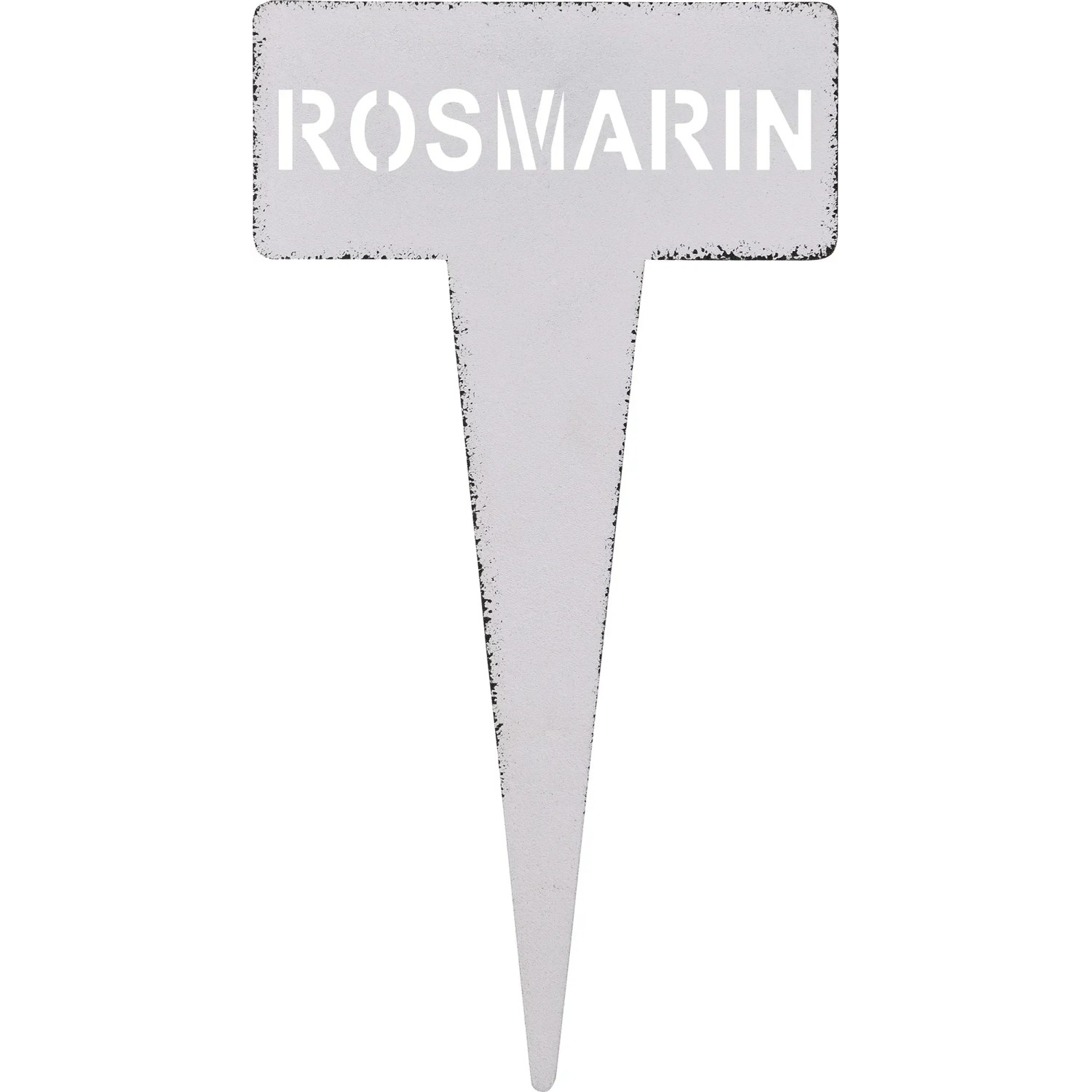 Kräuterstecker Rosmarin 15 cm Weiß
