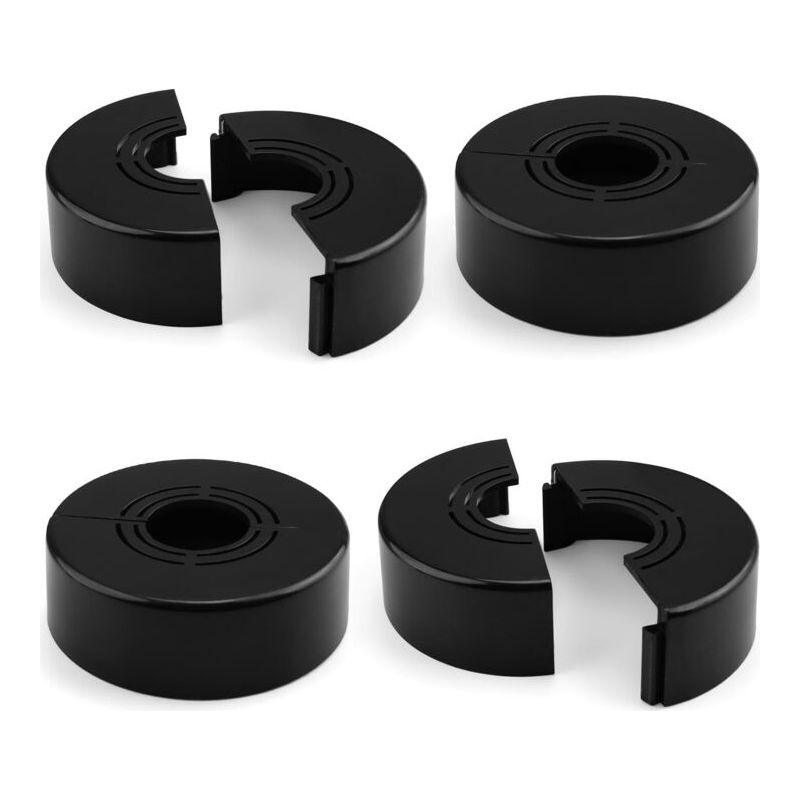 4-teilige Duscharmatur-rosette – Verdickter Kunststoff – Verstellbare Größe 60 × 20 Mm – Steckmontage – Ästhetische Rohrabdeckung