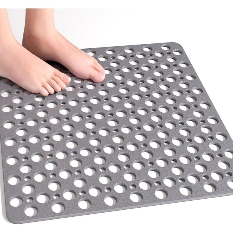 Quadratische, Rutschfeste Und Schimmelresistente Duschmatte – 53 X 53 Cm – Für Senioren