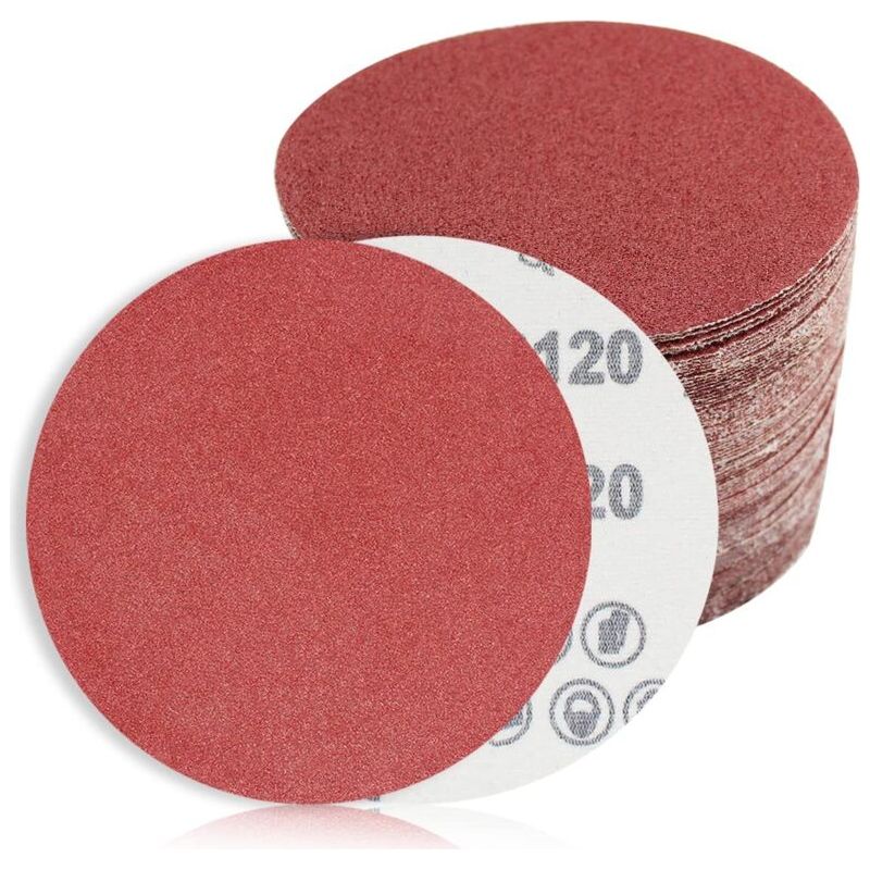 Packung Mit 60 Schleifscheiben. Schleifpapierscheiben, 150 Mm Durchmesser, Körnung 5xp: 40/60/100/120/180/240/320/400/600/800/1000/1200, Für Exzenterschleifer. Schleifen/polieren