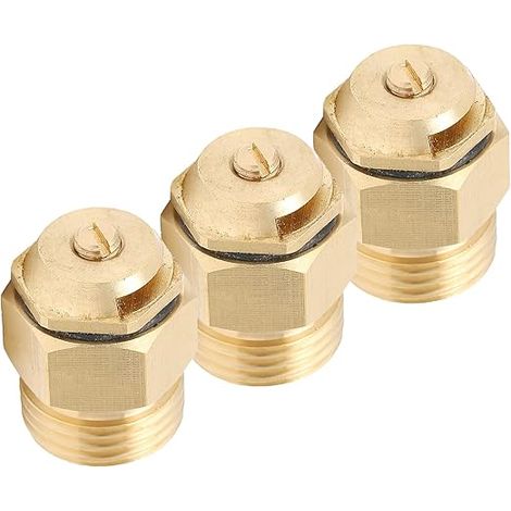 Set Aus 3 G1/2 Refraktor-sprinklerdüsen, Verstellbaren Kupfer-mikrobrunnen-sprinklerköpfen, Gartenbewässerungszubehör, Zum Bewässern Von Rasenflächen, Pflanzen, Blumen Und Gemüse.