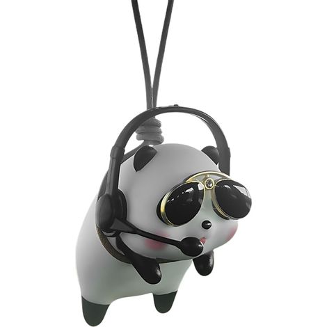 Auto-hängeaccessoires, Niedliche Und Lustige Dj Panda Dj-auto-accessoires, Auto-rückspiegel-accessoires, Niedliche Und Lustige Auto-accessoires