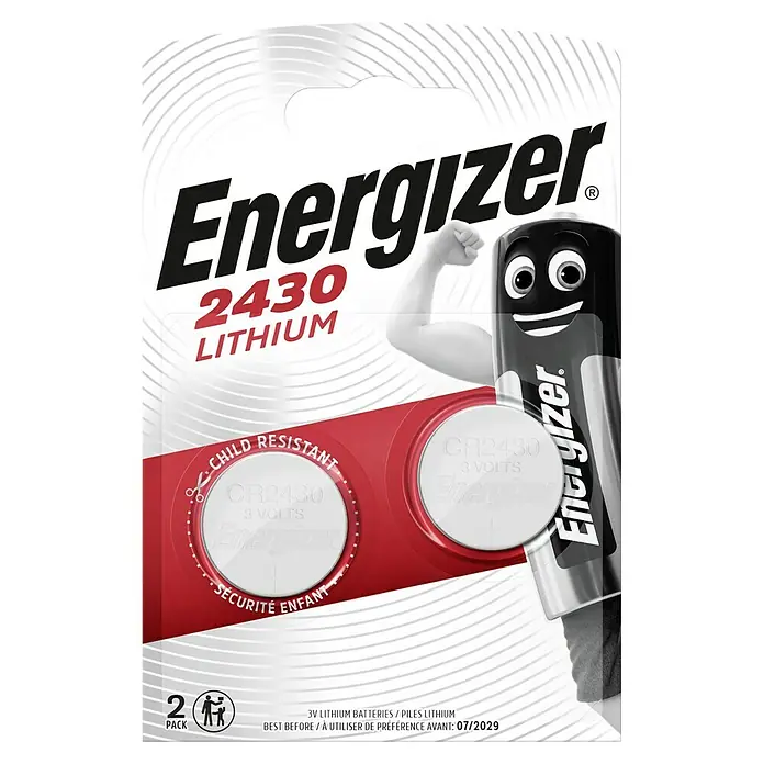 Energizer Knopfzelle Lithium CR 2430 2 Stück