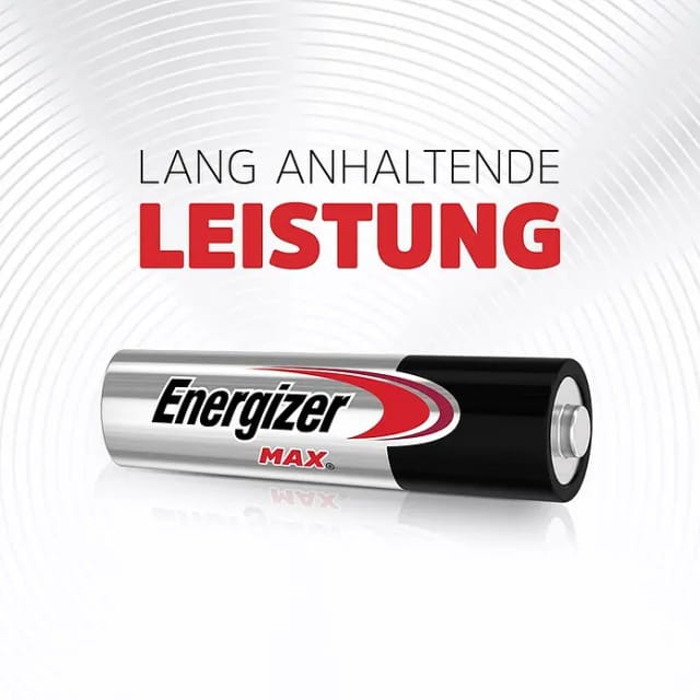 Energizer Alkaline Batterie Max AA Mignon 4 Stück