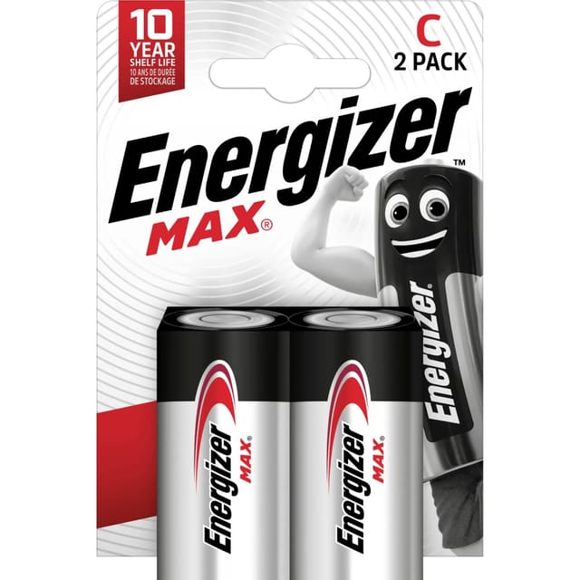 Energizer Alkaline Batterie Max C Baby 2 Stück