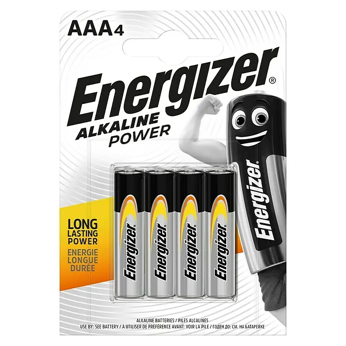 Energizer Batterie Alkaline Power AAA Micro 4 Stück