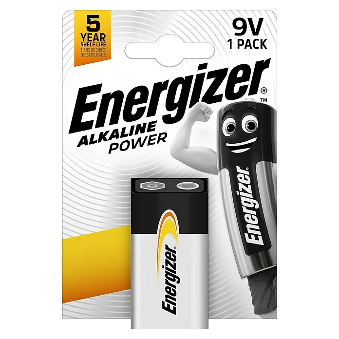 Energizer Batterie Alkaline Power 9V E-Block 1 Stück