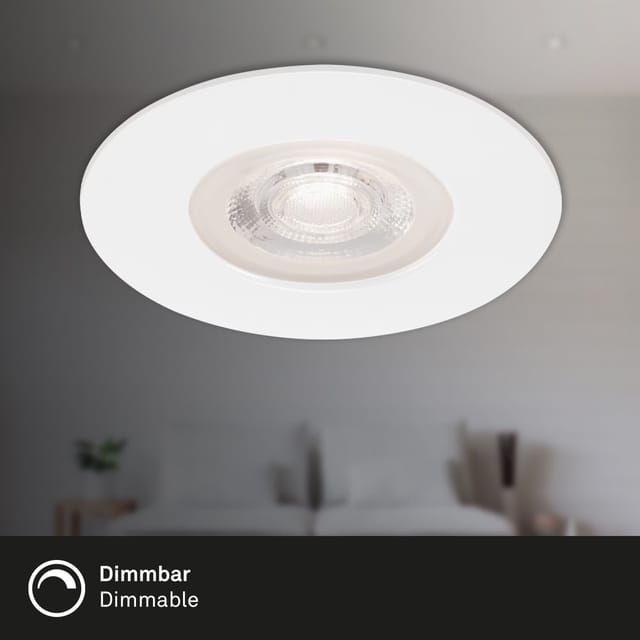 Briloner LED Einbauleuchten Kulana 3er-Set Dimmbar Warmweiß 90mm Weiß
