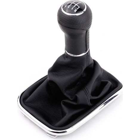 Neuer Schaltsack Für 5-gang-schaltung Aus Schwarzem Pu-leder, Ersatz Für Vw Golf Bora Jetta Gti Mk4 1999-2004