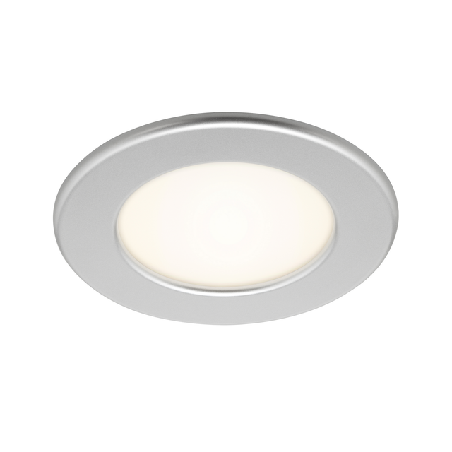Brilo LED-Einbauleuchte Thin 1er-Set Chrom-Matt