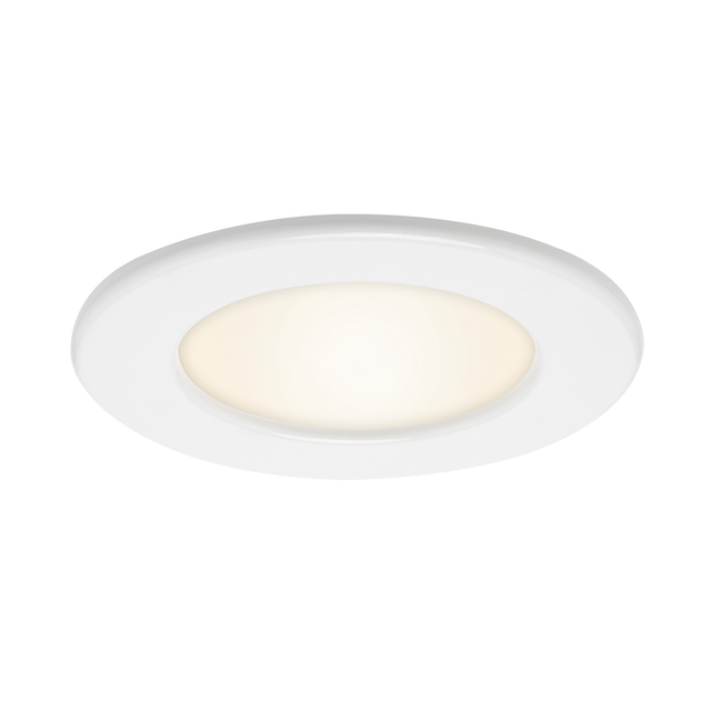 Briloner LED Einbauleuchten Thin 3er-Set Warmweiß 11,5 x 3 cm Weiß