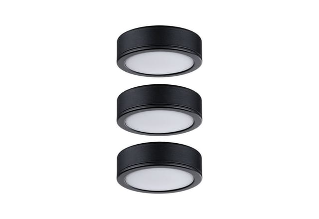 Paulmann Möbel Set Pukk 3x3W 210lm 12/230V 2700K Kunststoff/Schwarz
