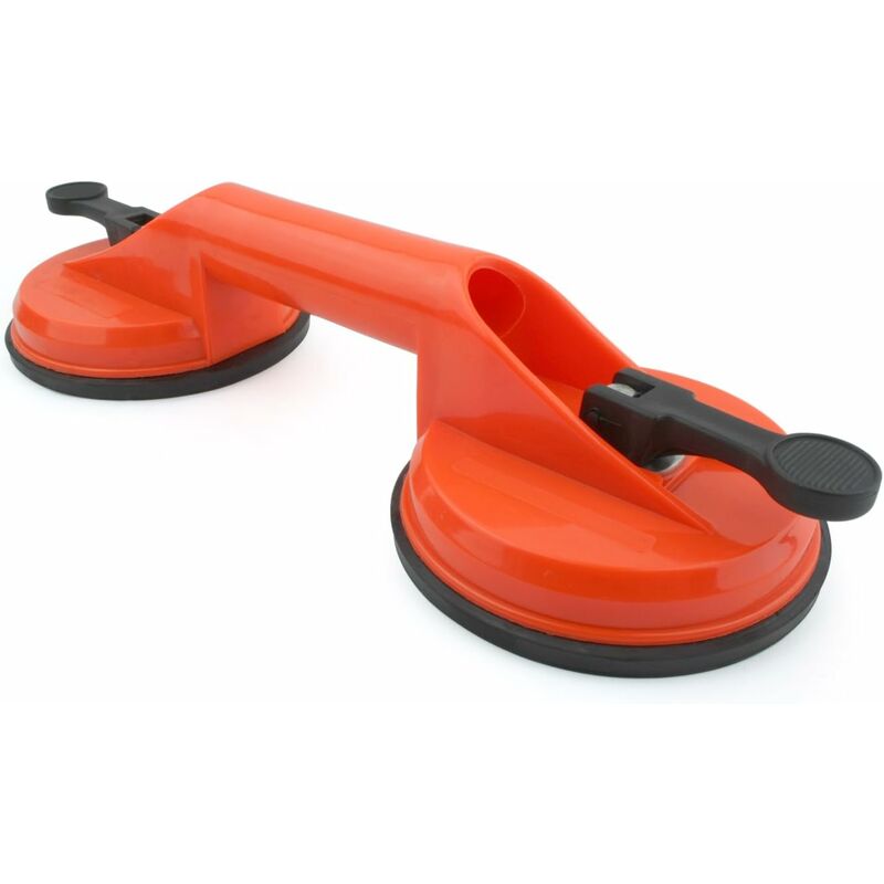 Saugnapfgriff, 100 Kg Saugnapf-hebekapazität, Doppelglas-saugnapf Mit 2 Saugnäpfen – Orange