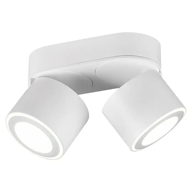Trio LED-Ein-/Aufbauspot Taurus 2x5W 2x450,m Weiß matt
