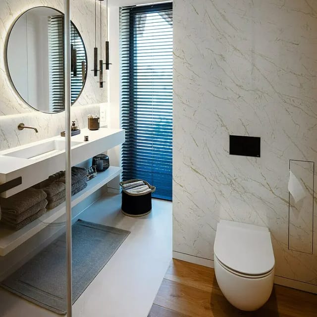 Grosfillex Wandpaneele Element 3D Optik Marble Calacatta 260 cm x 37,5 cm