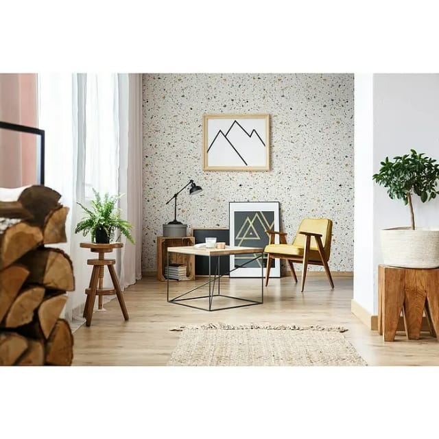 Grosfillex Wandpaneele Element 3D Optik New Terrazzo White 260 cm x 37,5 cm