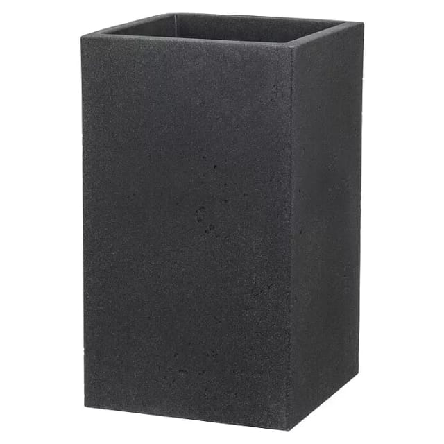 Scheurich Pflanzgefäß C-Cube 28 cm x 28 cm Stony Black