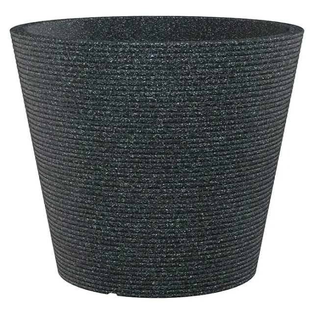 Scheurich Pflanzgefäß Coneo Ø 28,5 cm Schwarz Granit