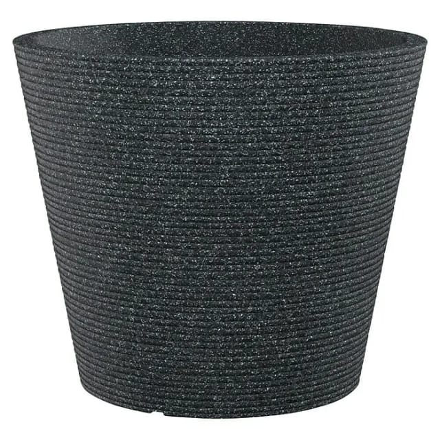 Scheurich Pflanzgefäß Coneo Ø 39 cm Schwarz Granit