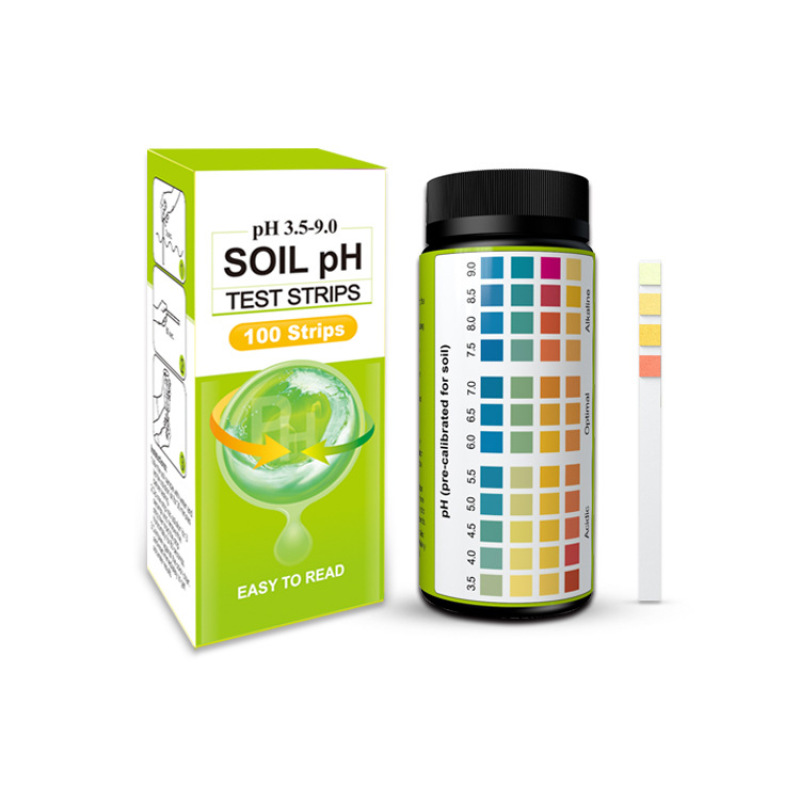 Boden-ph-testset – 100 Teststreifen (bereich 3,5-9) – Geeignet Für Garten, Rasen, Landwirtschaft, Gemüsegarten, Erde, Kompost Sowie Zimmer- Und Gartenpflanzen.