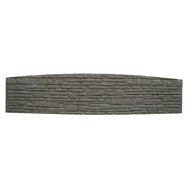 Betonzaun-Bogenplatte Montana 200 cm x 45 cm x 3 cm