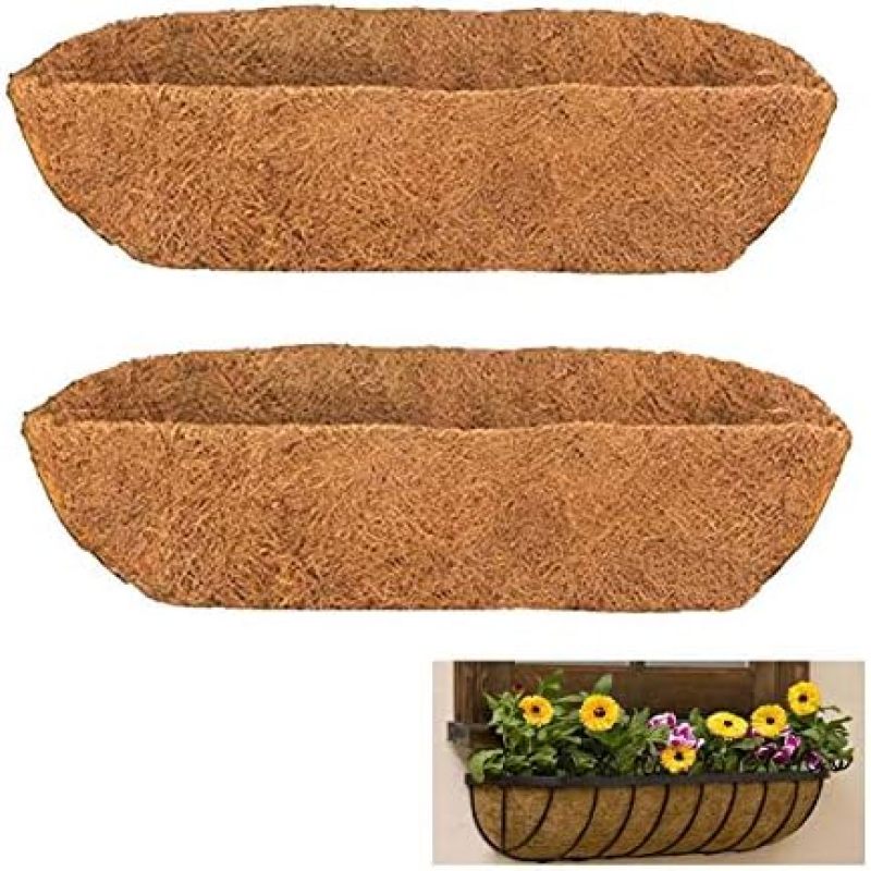 2 Kokosmatten À 76 Cm (30 Zoll) Für Wandpflanzgefäße, Austauschbar, Geeignet Für Fensterkästen, Zäune Und Blumenampeln.