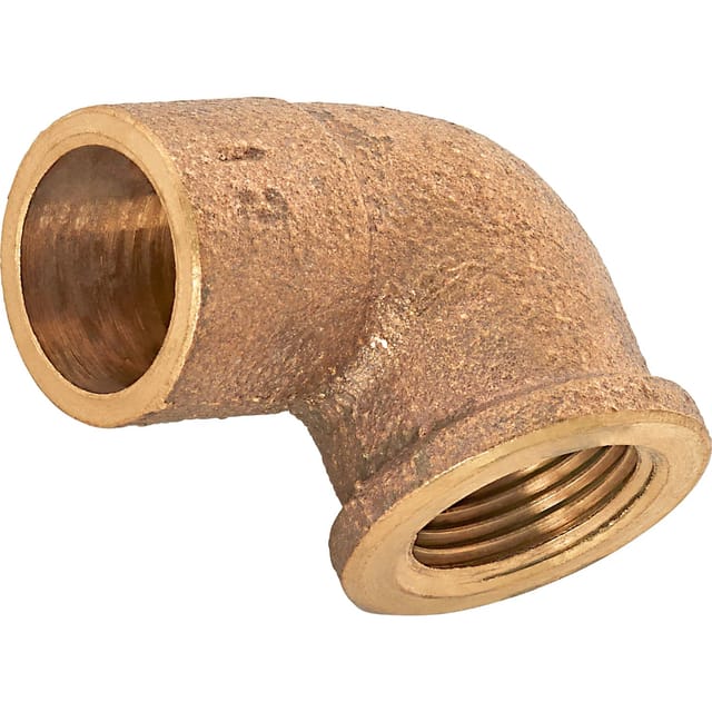 Löt-Winkel Ø 15 mm x 14,9 mm (Rp 3/8) Rotguss