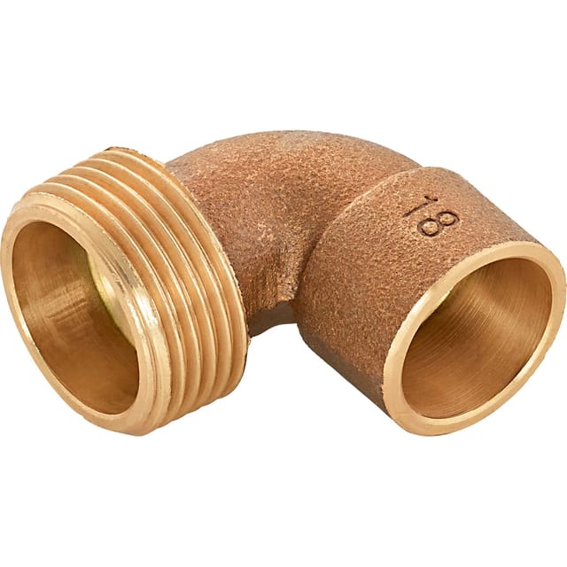 Löt-Winkel Ø 18 mm x 26,4 mm (R 3/4) Rotguss