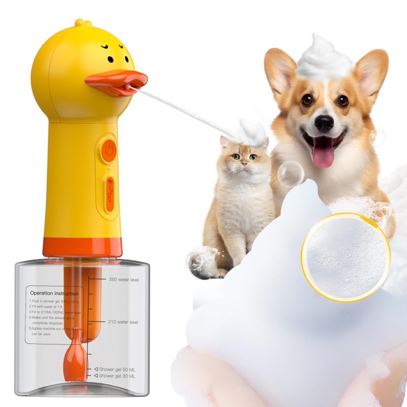 Dispensador Automático De Jabón Nrydepet, Mezclador De Champú Recargable, Resistente Al Agua Ipx7 (para Mascotas Y Niños)