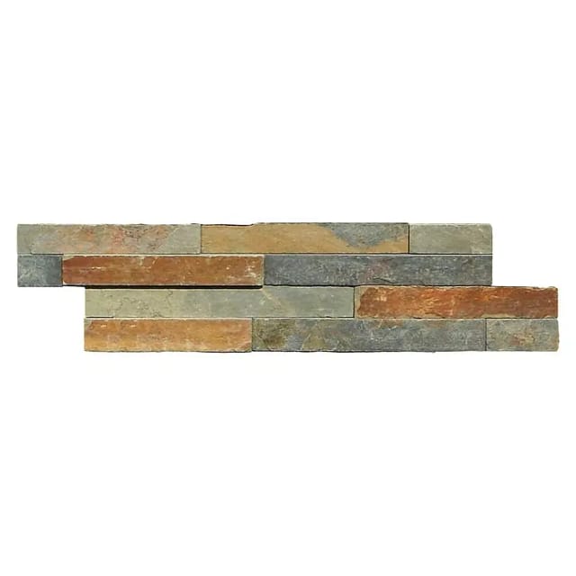 Wandverblender Schiefer Multicolor 40 cm x 10 cm - 0,432 m²