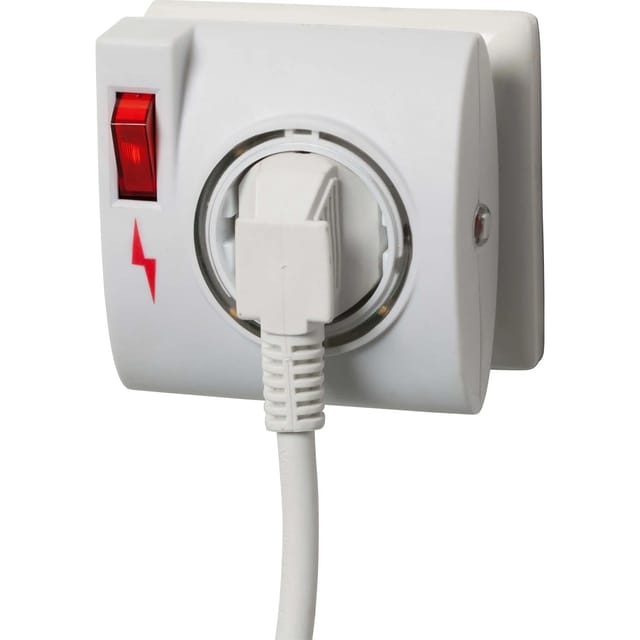 Adapter mit Überspannungsschutz und automatischem Nachtlicht
