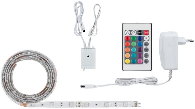 Paulmann Function SimpLED Strip 1,5 m RGB 12W 230/12V DC Weiß Metall Kunststoff