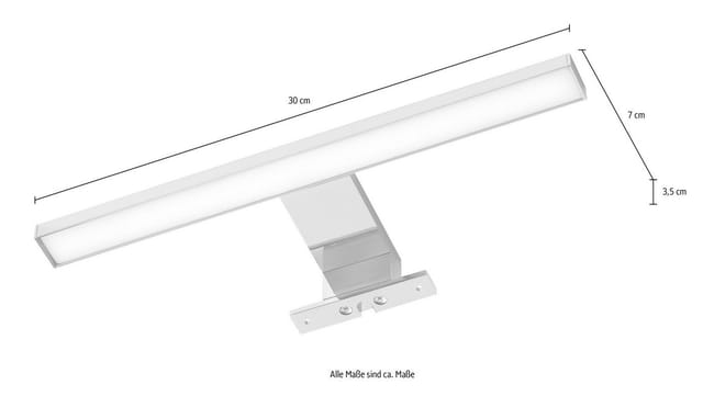 Pelipal LED-Aufsatzleuchte Quickset 328 /313 Chrom
