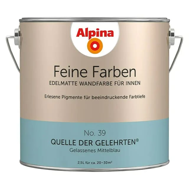 Alpina Feine Farben No. 39 Quelle der Gelehrten® Blau edelmatt 2,5,