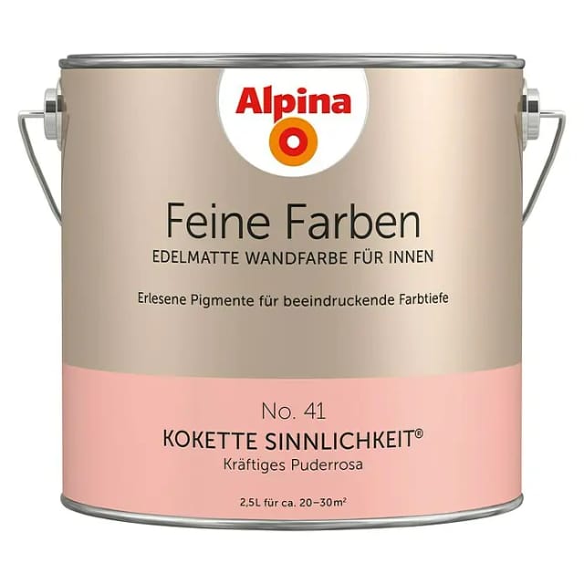 Alpina Feine Farben No. 41 Kokette Sinnlichkeit® Puderrosa edelmatt 2,5,