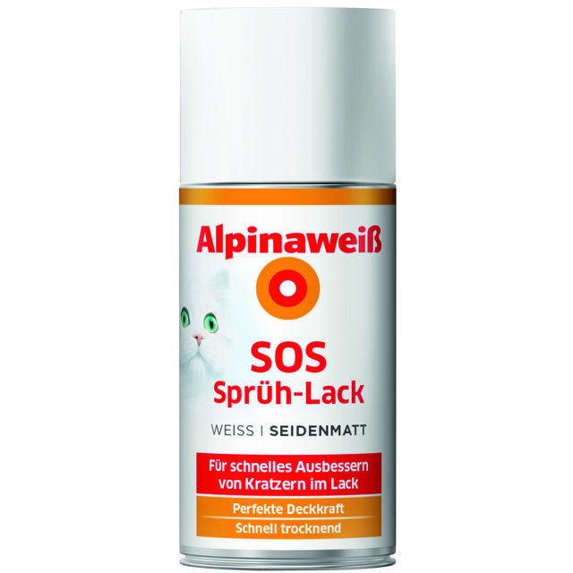 Alpina Alpinaweiß SOS Sprüh-Lack 150 ml seidenmatt