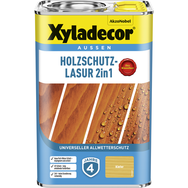 Xyladecor Holzschutz-Lasur 2in1 Kiefer matt 4,