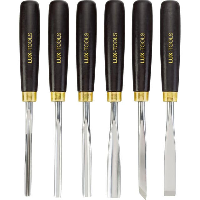 LUX-TOOLS Kerbschnitzsatz Comfort 6 -teilig