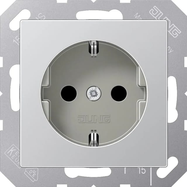 Jung Steckdoseneinsatz A500 Alu