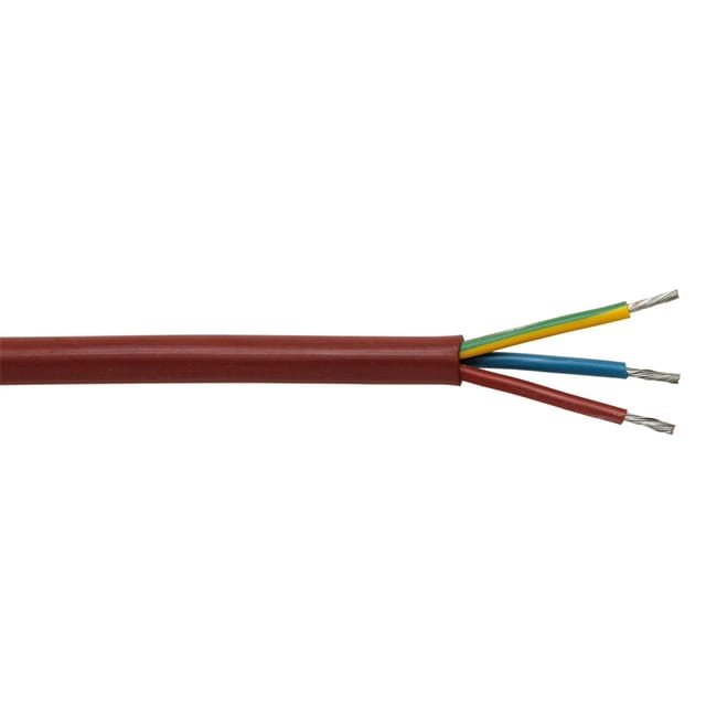 Silikonleitung SIHF 3 G1,5 Rot-Braun Meterware