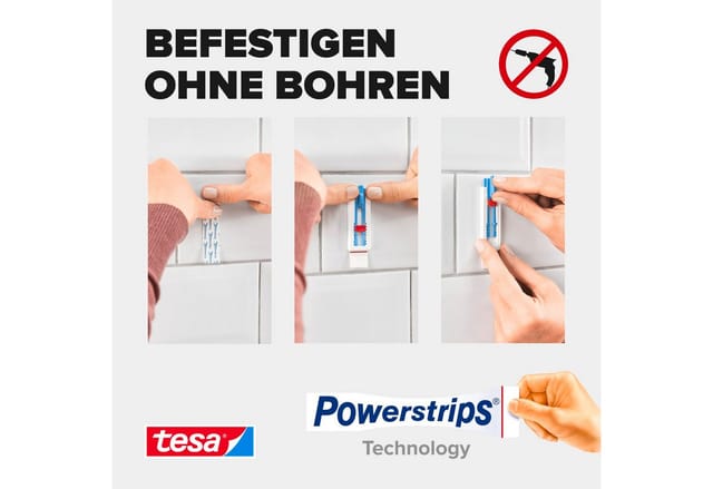 Tesa Klebenagel Leinwand für Fliesen und Metall Verstellbar