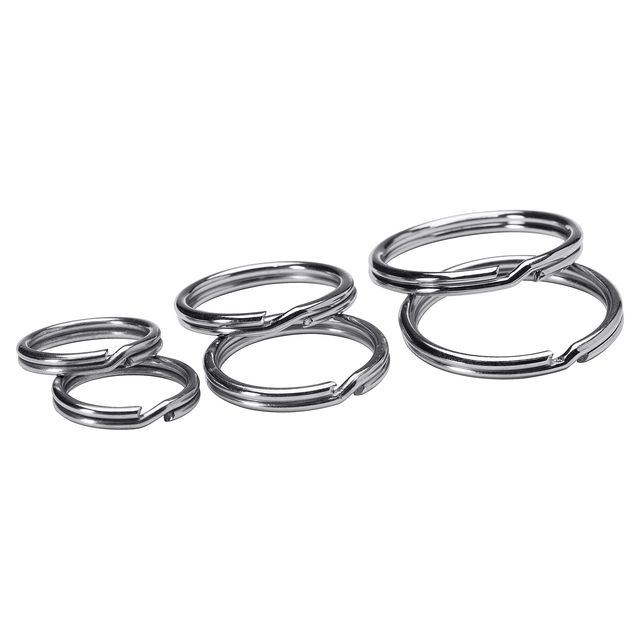Keymax Schlüsselring 6er-Pack Klein Silber