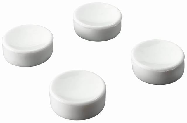 Pinnwandmagnet Kunststoff Weiß 4 Stück