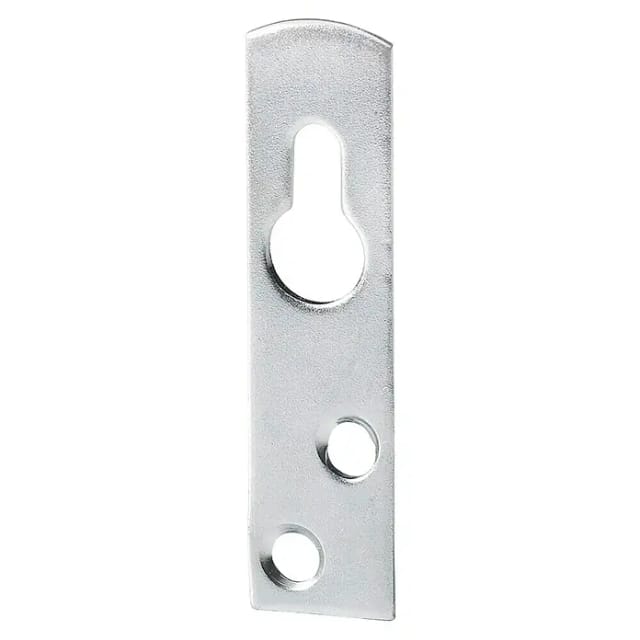 Schrankaufhänger mit Schlüsselbohrung 55 mm x 11 mm Stahl verzinkt