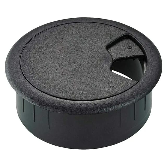 Hettich Kabeldurchlass Ø 60 mm Kunststoff Schwarz
