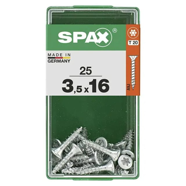 Spax Senkkopf Universalschraube T-Star plus-Antrieb Ø 3,5 mm x 16 mm 25 Stück