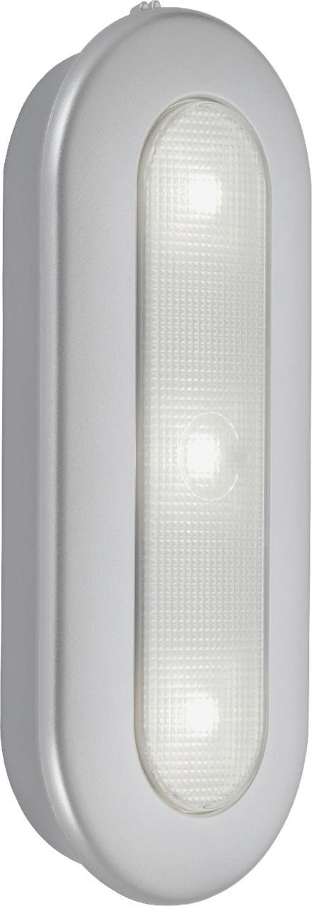 Briloner LED-Push-Light Row 15,2 x 6,3 cm Mobil Silber