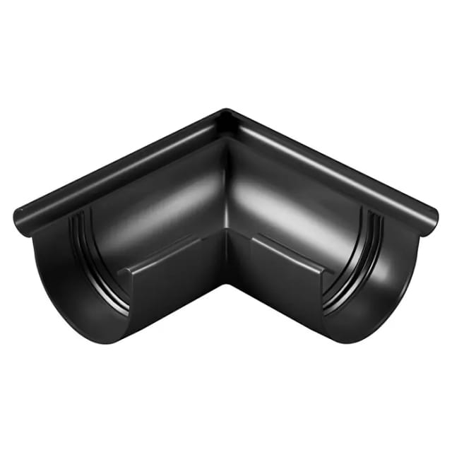 Marley Rinnenwinkel RG 75 außen Anthrazit-Metallic Halbrund