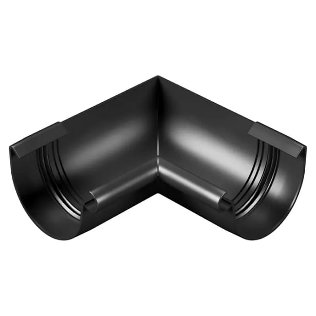 Marley Rinnenwinkel RG 100 innen Anthrazit-Metallic Halbrund